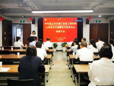 勇擔新使命 邁向新征程--中共中天智匯安裝黨總支成功舉行換屆選舉